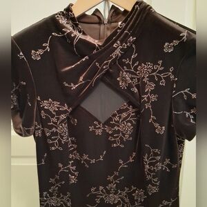 S.L. Petites Floral High Low Dress